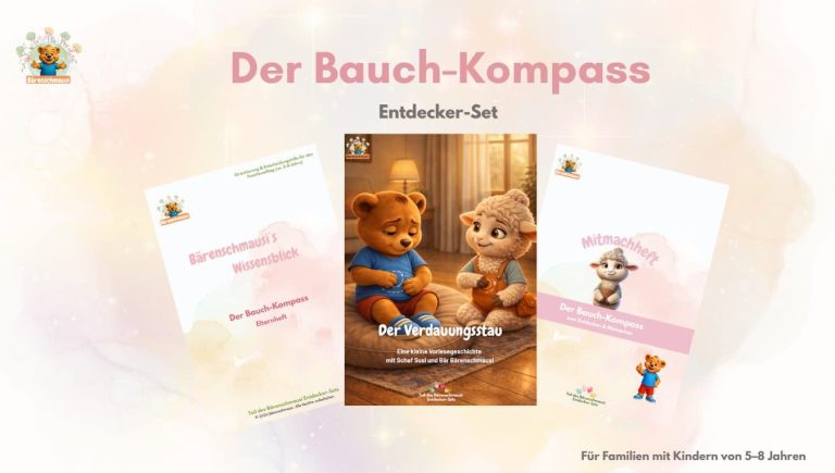 Bärenschmausi Bauch-Kompass Entdecker-Set – digitales Lernmaterial für Körperbewusstsein bei Kindern 5–8 Jahre Entdecker-Set Bauch-Kompass von Bärenschmausi – Lernkit zu Körpersignalen und Bauchgefühl für Kinder