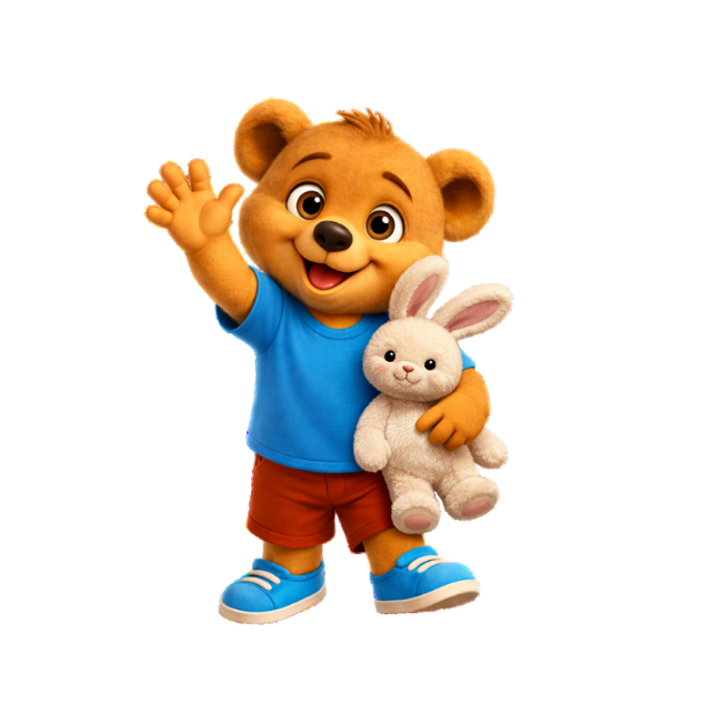 Bärenschmausi Figur – Maskottchen der Entdeckerwelt für Körperbewusstsein und Gefühle bei Kindern 5–8 Jahre Bärenschmausi Figur – Maskottchen der Entdeckerwelt für Kinder von 5 bis 8 Jahren